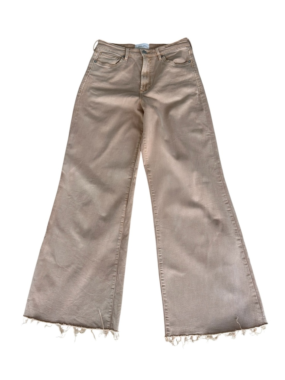 Dear John Wide Leg Denim Jeans Raw Edge Size 29